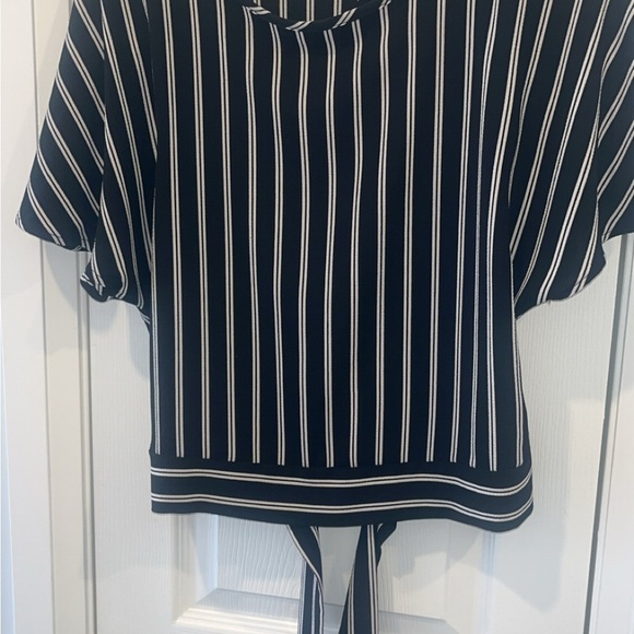 Women’s black and white dress top open back going out top Size S - Picture 2 of 5